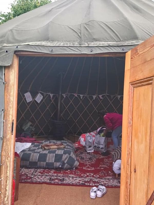 glamping at mountain cottage yurts