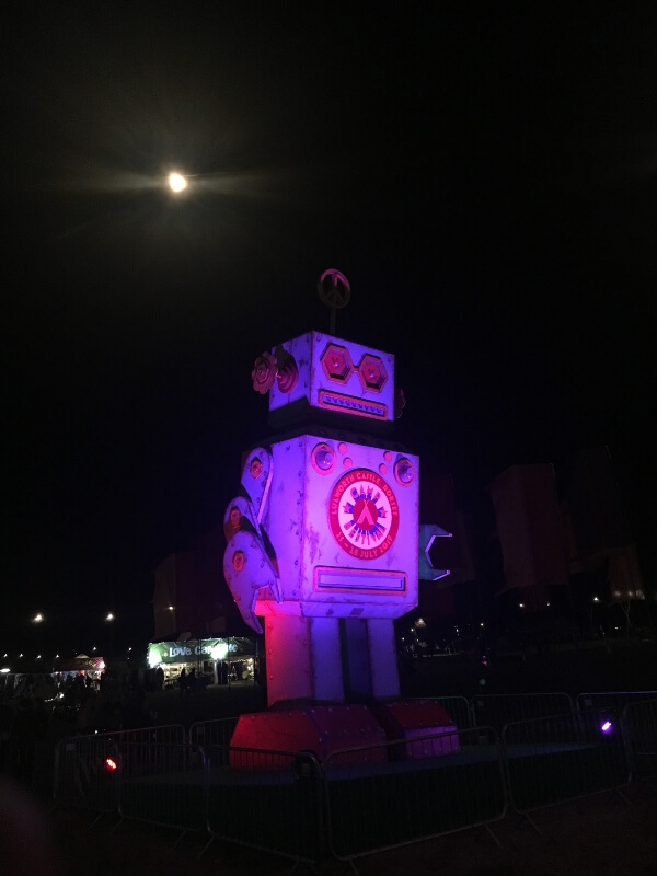 Camp Bestival at night