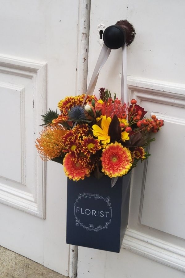 autumn flower arrangement