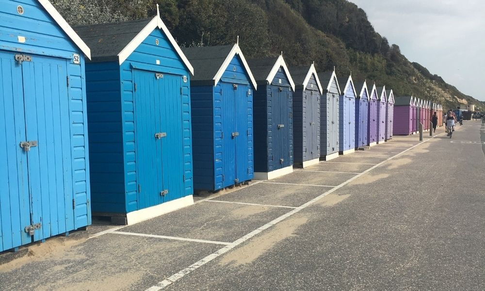 beach huts in Bournemouth